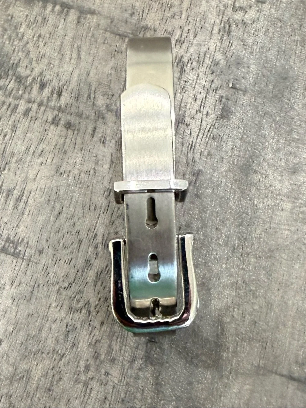 Men's Silver-Tone Buckle Cuff Bracelet
